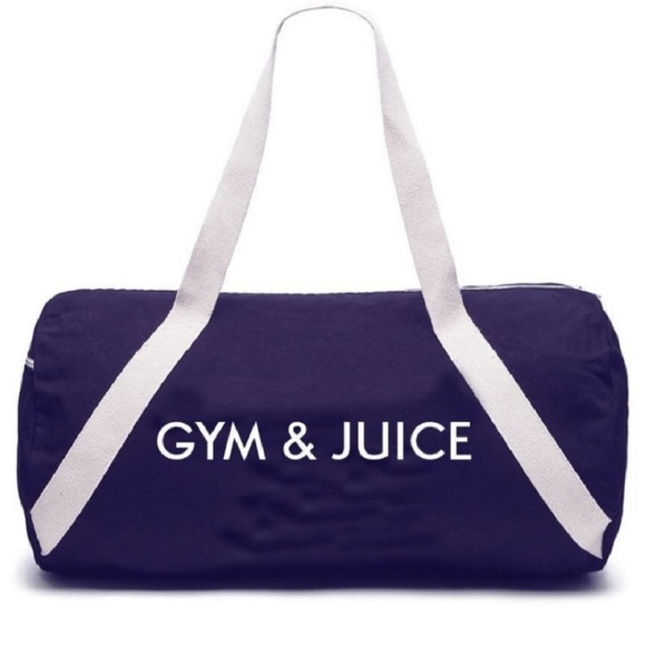Private Label Handbags - Private Label Gym & Juice Denim Gym Bag Dark Denim